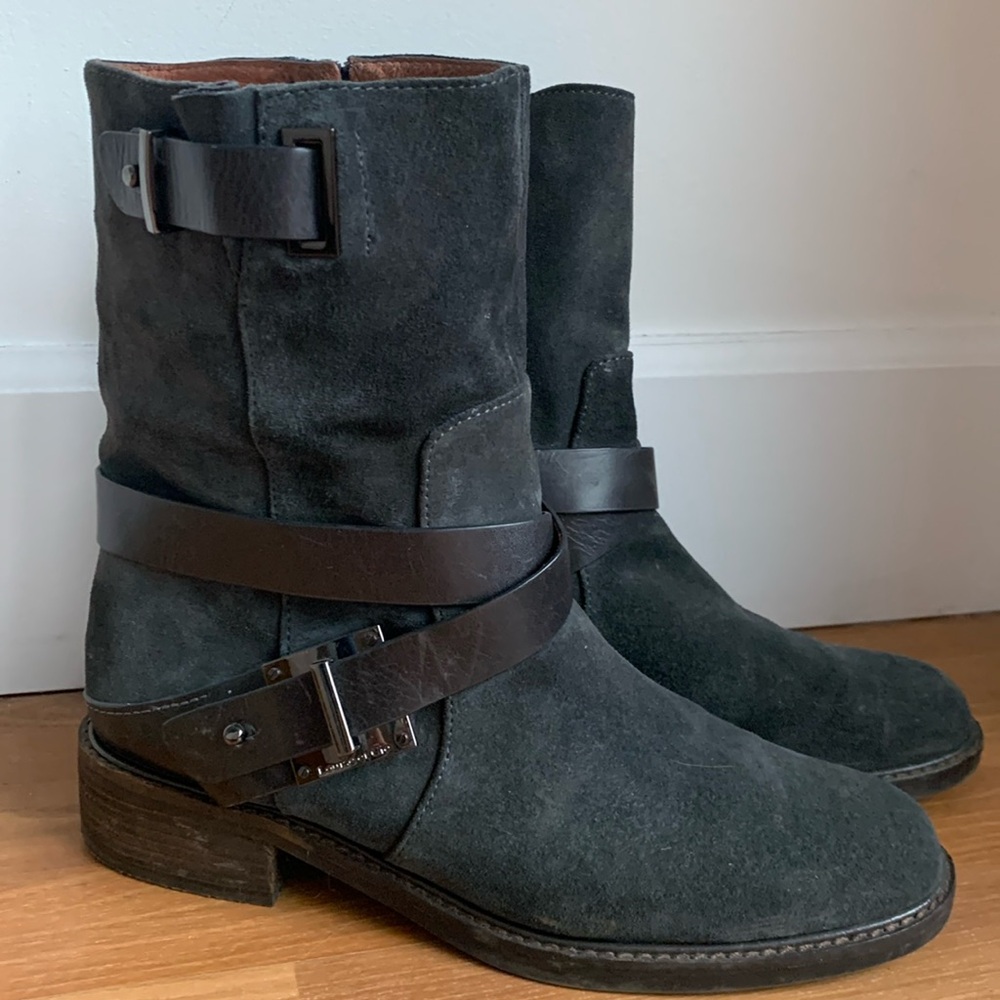 Suede Louise et Cie Valencia Moto Boots